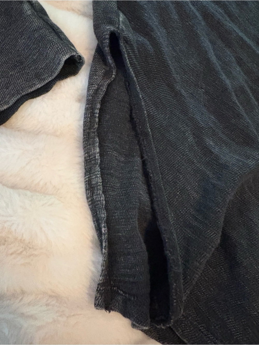 We The Free Washed Black Off-Shoulder Long Sleeve Top - Picture 4 of 7
